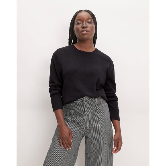 Everlane Sweaters - Everlane Womens The Cashmere Classic Crew Sweater Long Sleeve Black S